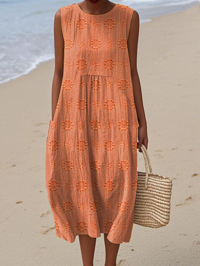Leah - Lightweight Sleeveless Dress with Pockets