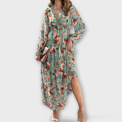 June - Elegant Floral Maxi Dress