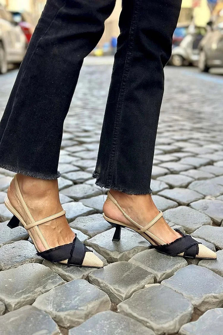 LUCREZIA - Elegant Slingback Pumps for a Sophisticated Style