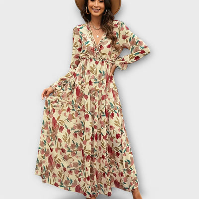 June - Elegant Floral Maxi Dress