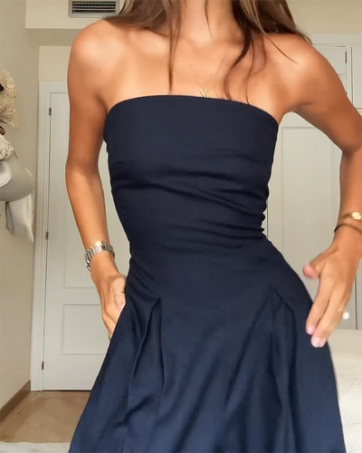 Céleste™ | Elegant Strapless Jumpsuit