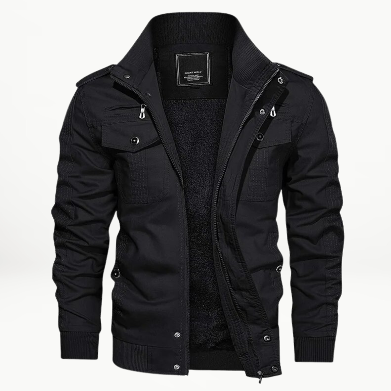 Vincent - Stylish Fleece Lining Military Jacket For Men