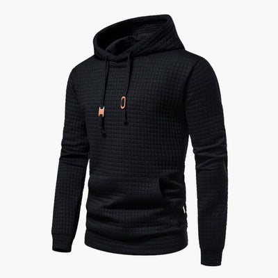Trevor - Casual Fitted Waffle Fabric Hoodie For Men