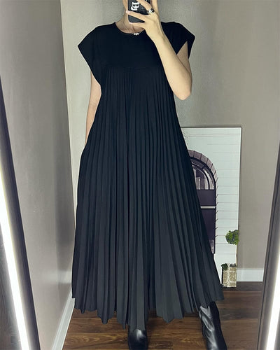 Lisa - Elegant Spliced Pleated Maxi Dress