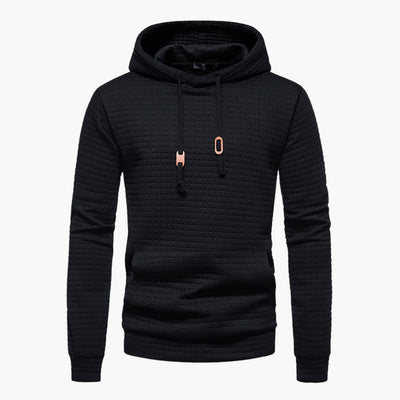Trevor - Casual Fitted Waffle Fabric Hoodie For Men