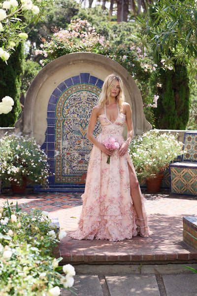 Serena™ - Peach Carpet Dress