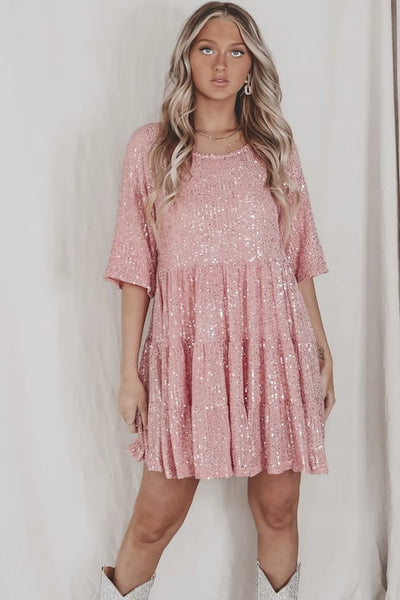 Yara - Sequin Sparkly Mini Dress