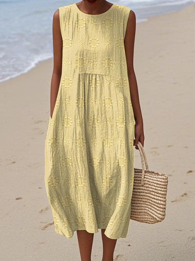 Leah - Lightweight Sleeveless Dress with Pockets