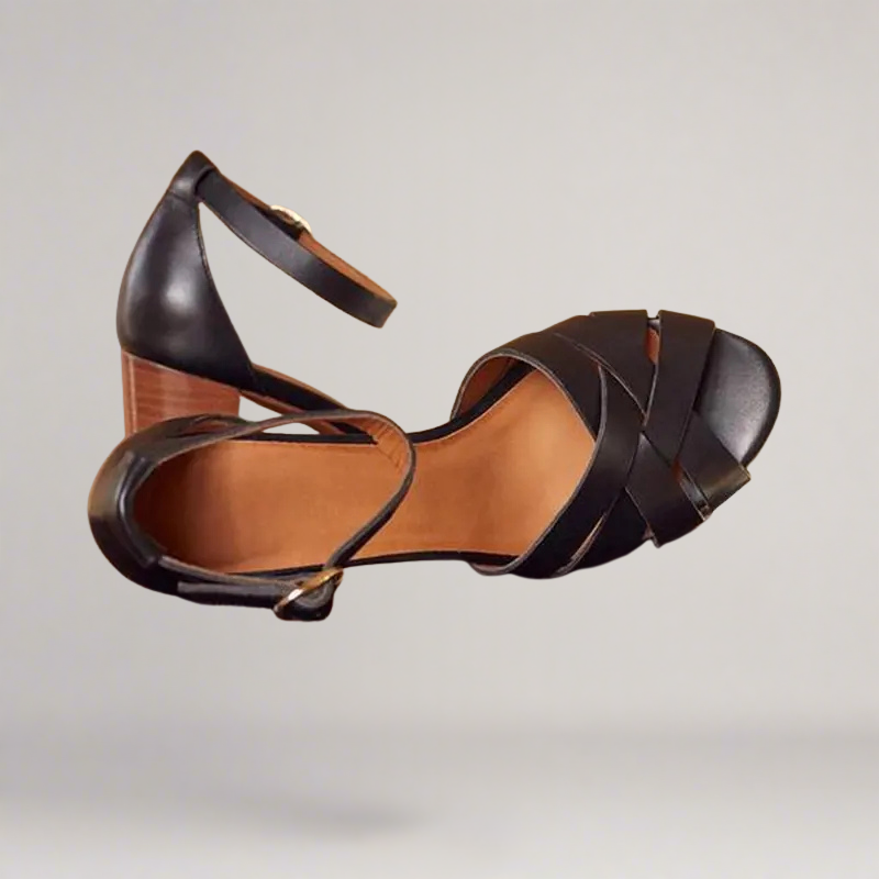Amalfi - Handcrafted open sandal with wedge heel