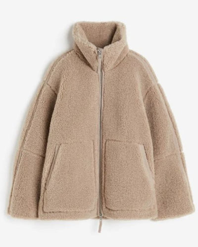 Penelope - Cozy teddy puffer jacket