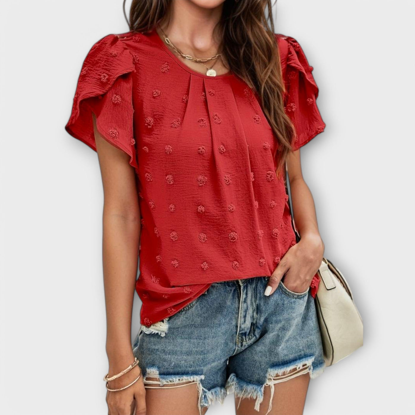 Charlotte – The perfect Swiss-Dot blouse