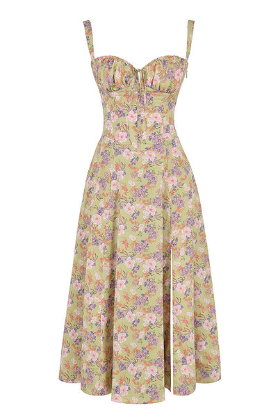 Alicia - Elegant French Style Belted Strap Dress