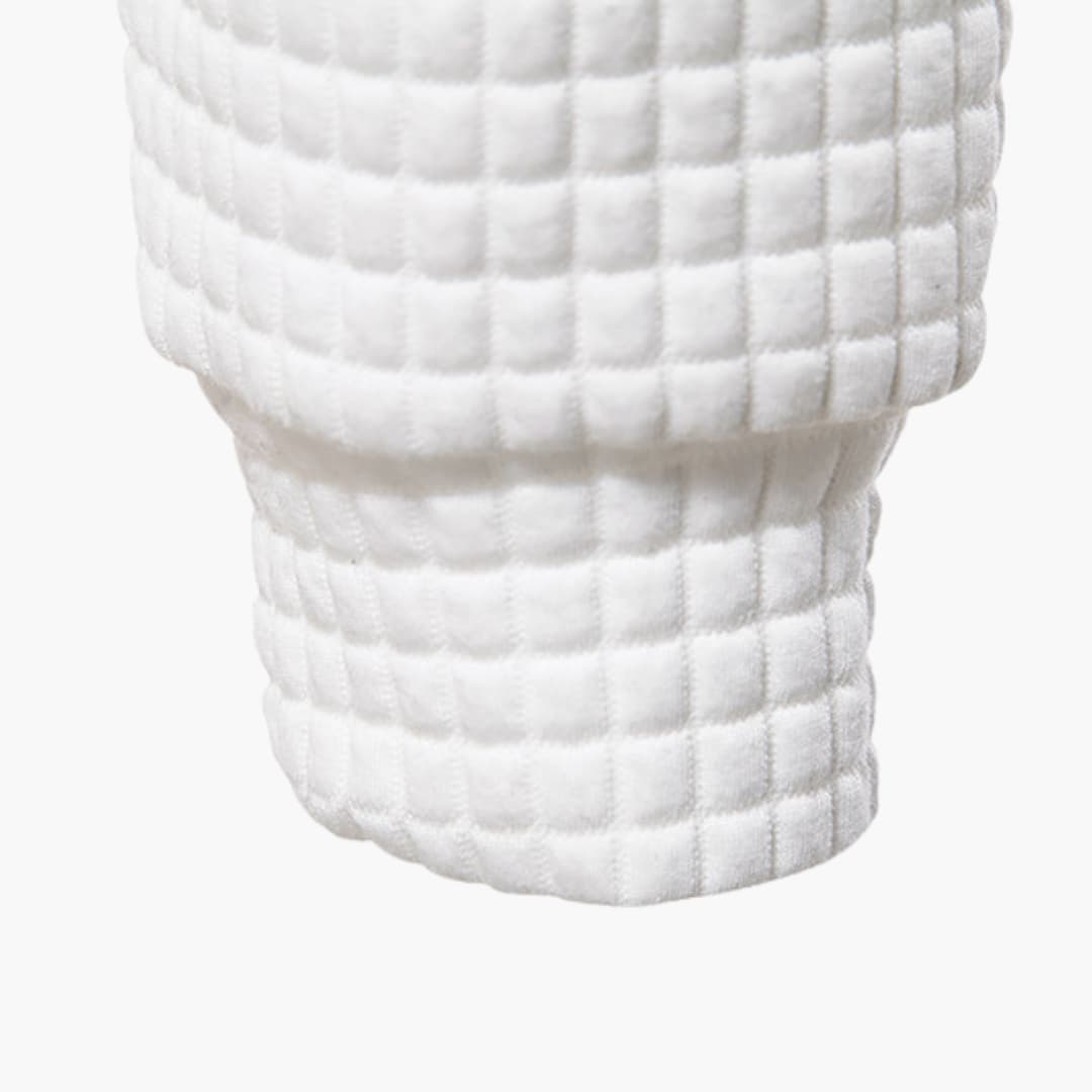 Trevor - Casual Fitted Waffle Fabric Hoodie For Men