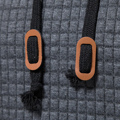 Trevor - Casual Fitted Waffle Fabric Hoodie For Men