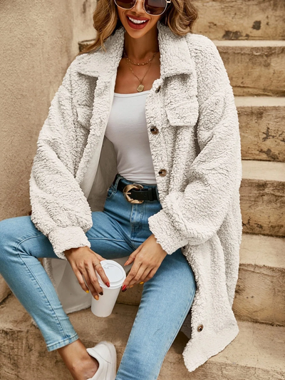 Lila Button Down Long Cardigan - Lightweight Layer, All-Season Style