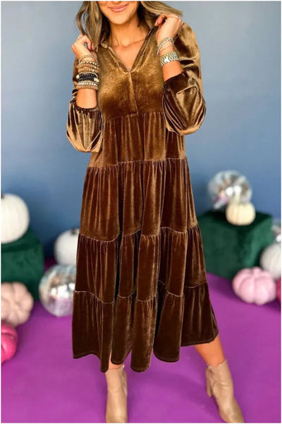 Aubrey™ - Comfortable Loose Dress With V-neck