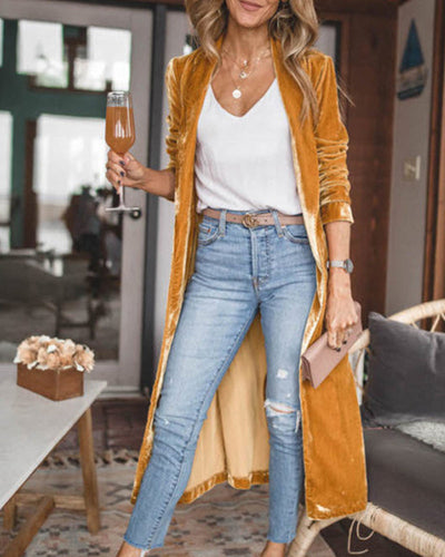 Long duster cardigan for women