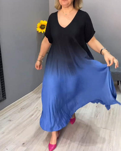 Tasha - Summer Gradient Flowy Maxi Dress