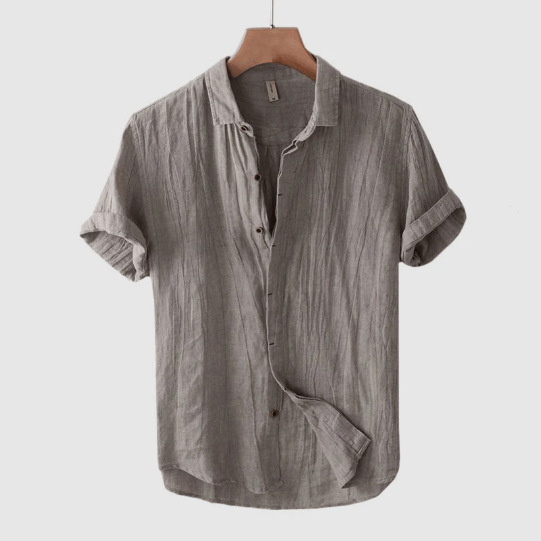 Wellington™ - Short Sleeve Linen Shirt For Men