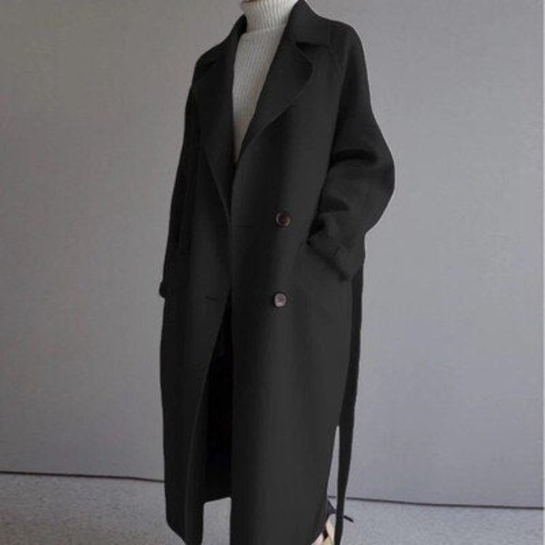 Clara -  Women's Wool Trench Coat