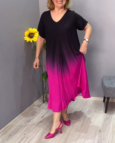 Tasha - Summer Gradient Flowy Maxi Dress