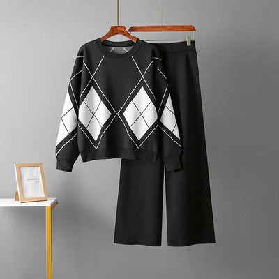 Lisa - Knitted Warm Two Piece Sweater Set