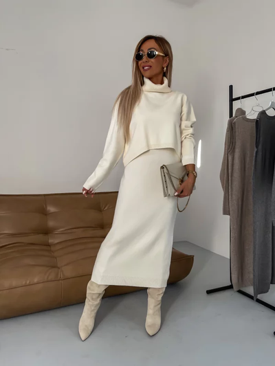 Nicole - Knitted Set for Autumn/Winter for Women