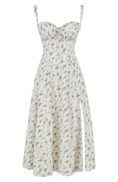 Alicia - Elegant French Style Belted Strap Dress