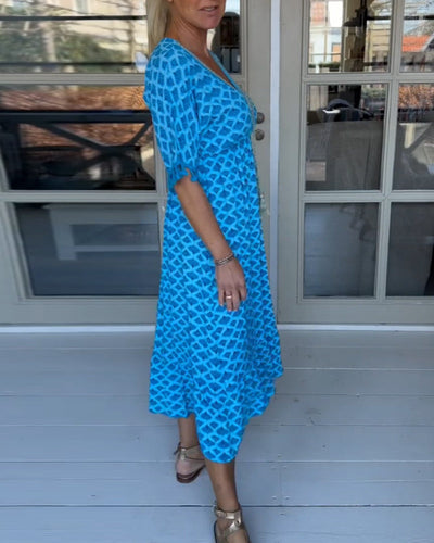 Tanesha - Summer V-Neck Tassel Dress