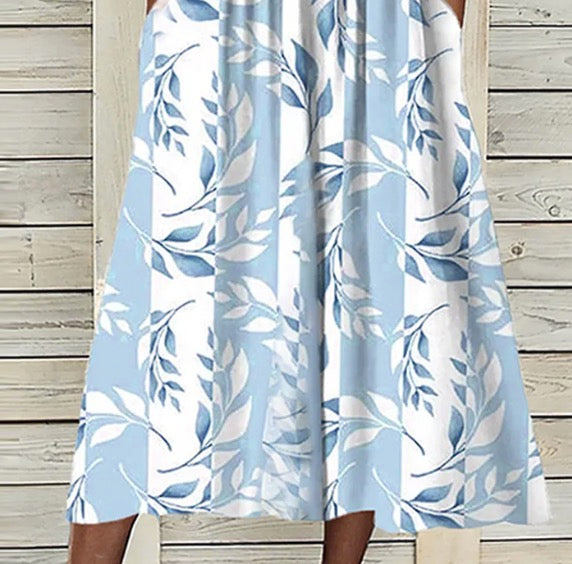 Bianca - Floral Print Midi Dress with Matching Jacket