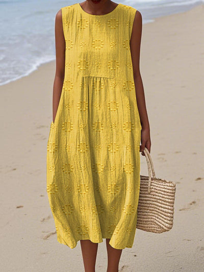 Leah - Lightweight Sleeveless Dress with Pockets