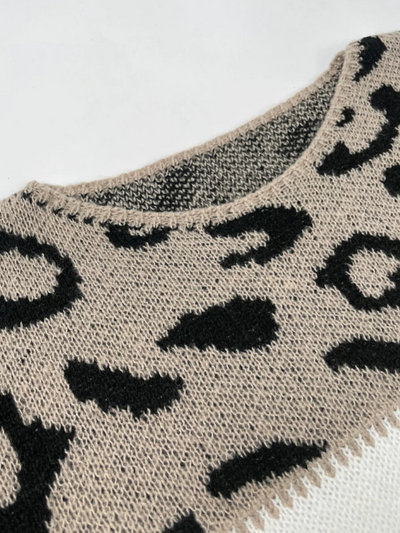 Brooklyn - Leopard Print Casual Hoodie