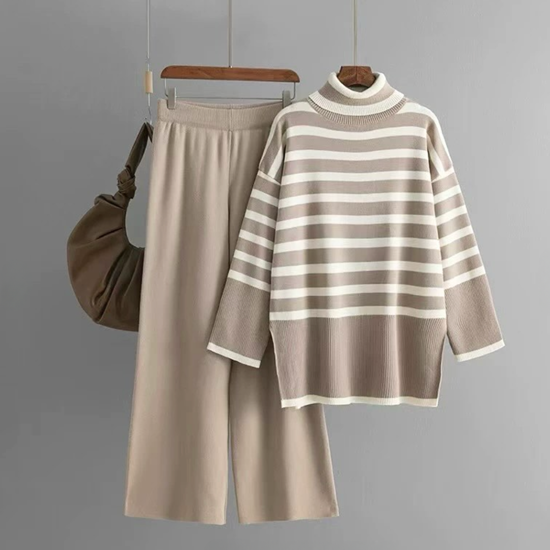 Jessica - Stylish Turtleneck 2 Piece Set