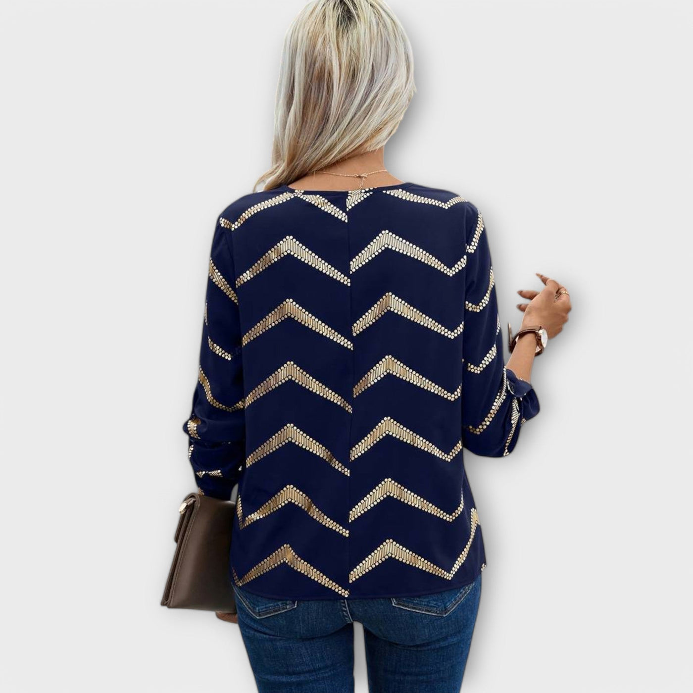 Emma – Timeless Chic Blouse with Half Zip