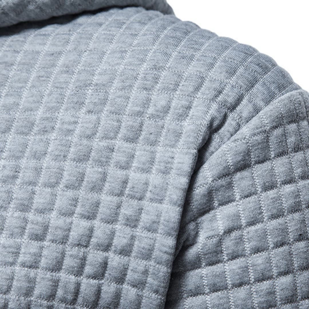 Trevor - Casual Fitted Waffle Fabric Hoodie For Men