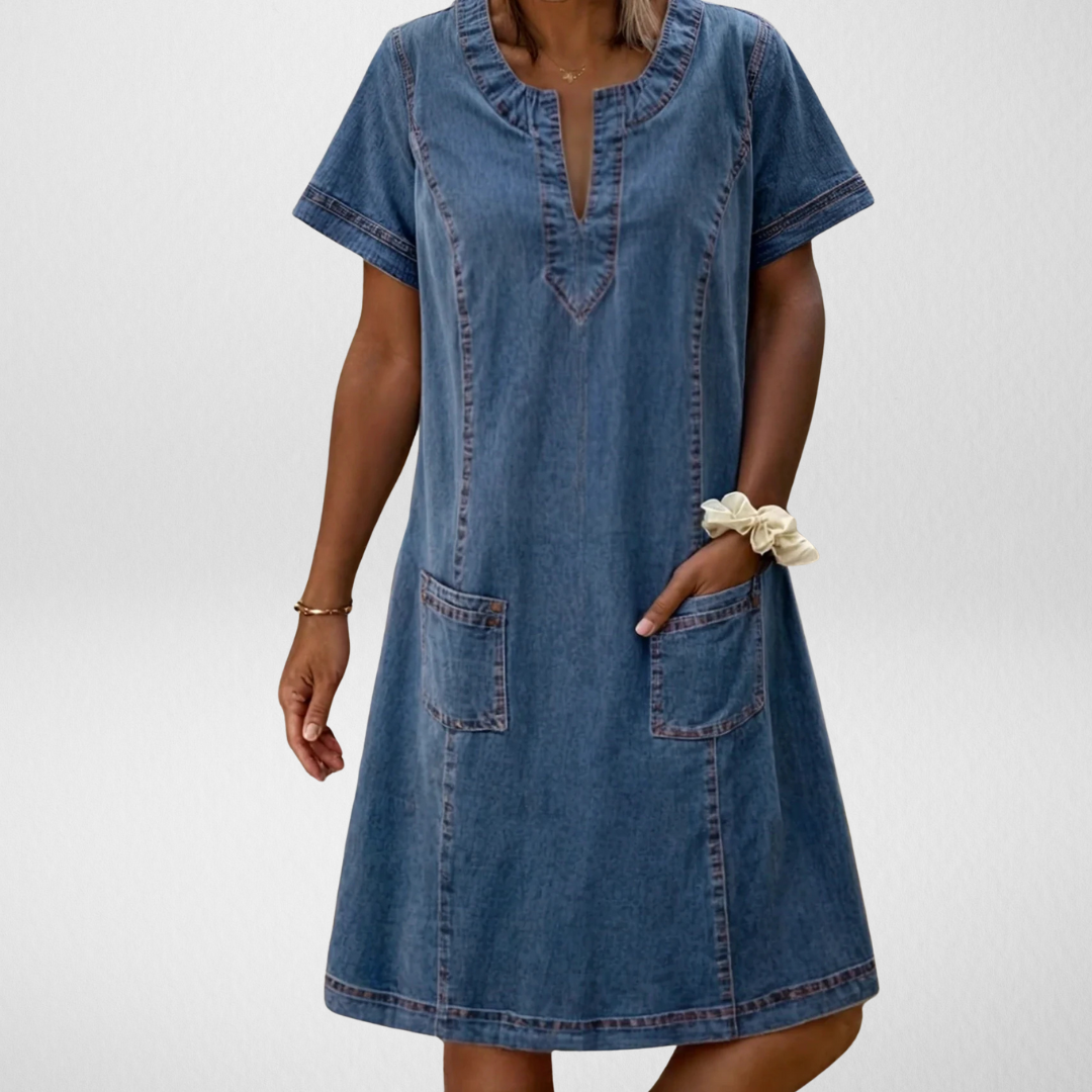 Claire Montreal™ - LIGHTWEIGHT DENIM DRESS WITH A RELAXED FIT