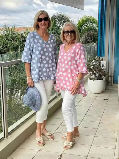 Lucienne – Stylish V-Neck Blouse