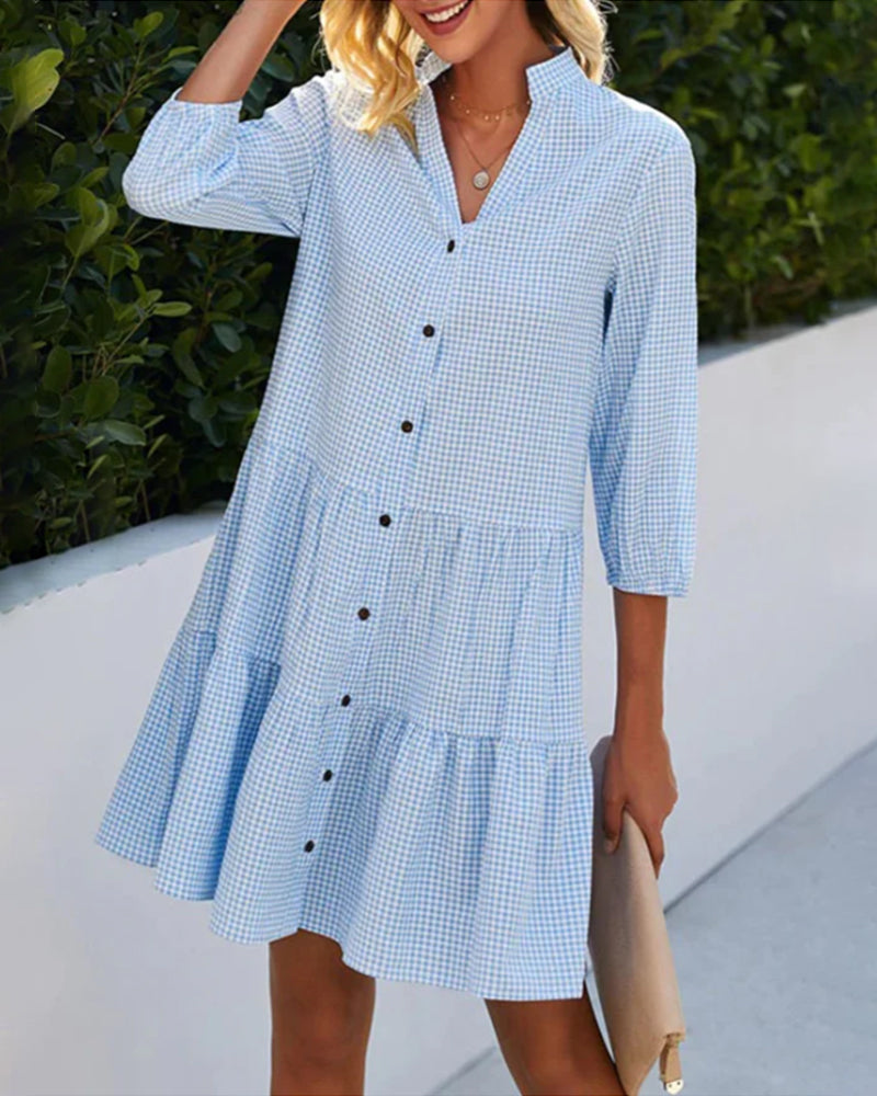 Hilda™ - Stunning Blue Midi Dress for Women