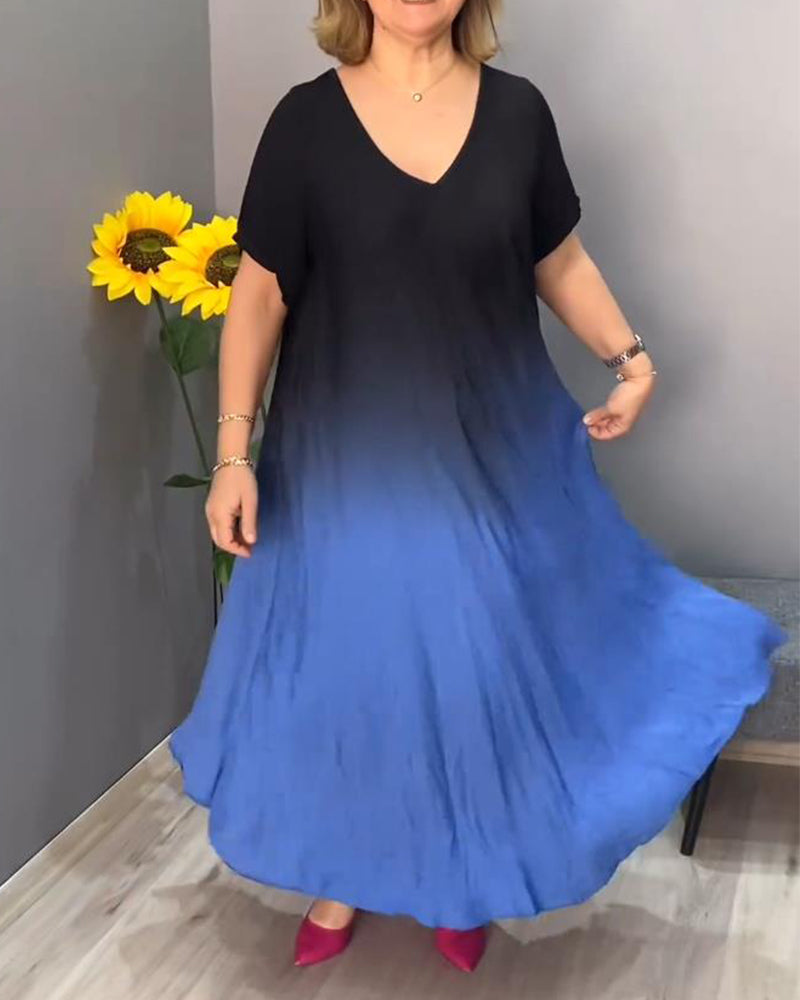 Tasha - Summer Gradient Flowy Maxi Dress