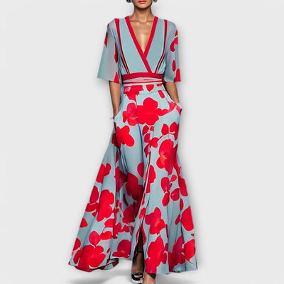 Vittoria™ - Elegant Floral Sheath Dress