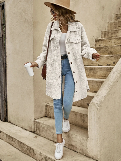Lila Button Down Long Cardigan - Lightweight Layer, All-Season Style