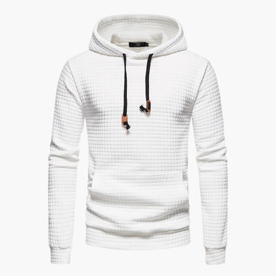 Trevor - Casual Fitted Waffle Fabric Hoodie For Men