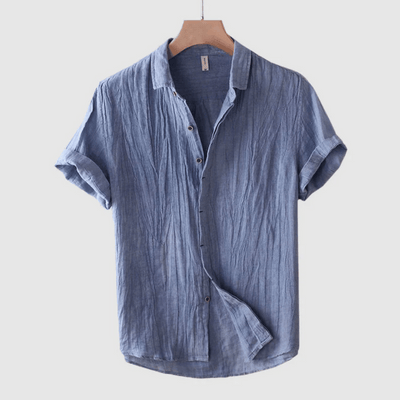 Wellington™ - Short Sleeve Linen Shirt For Men
