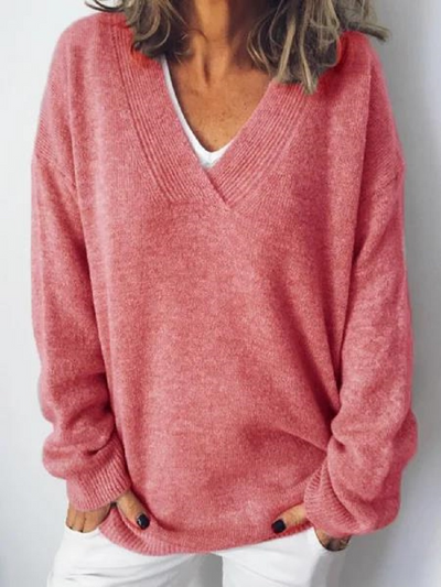 Monika - V-neck cashmere sweater