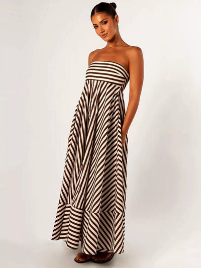 Tori - Comfortable Stylish Ruched Maxi Dress