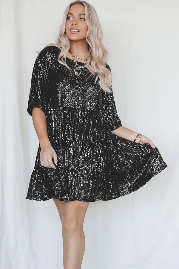Yara - Sequin Sparkly Mini Dress