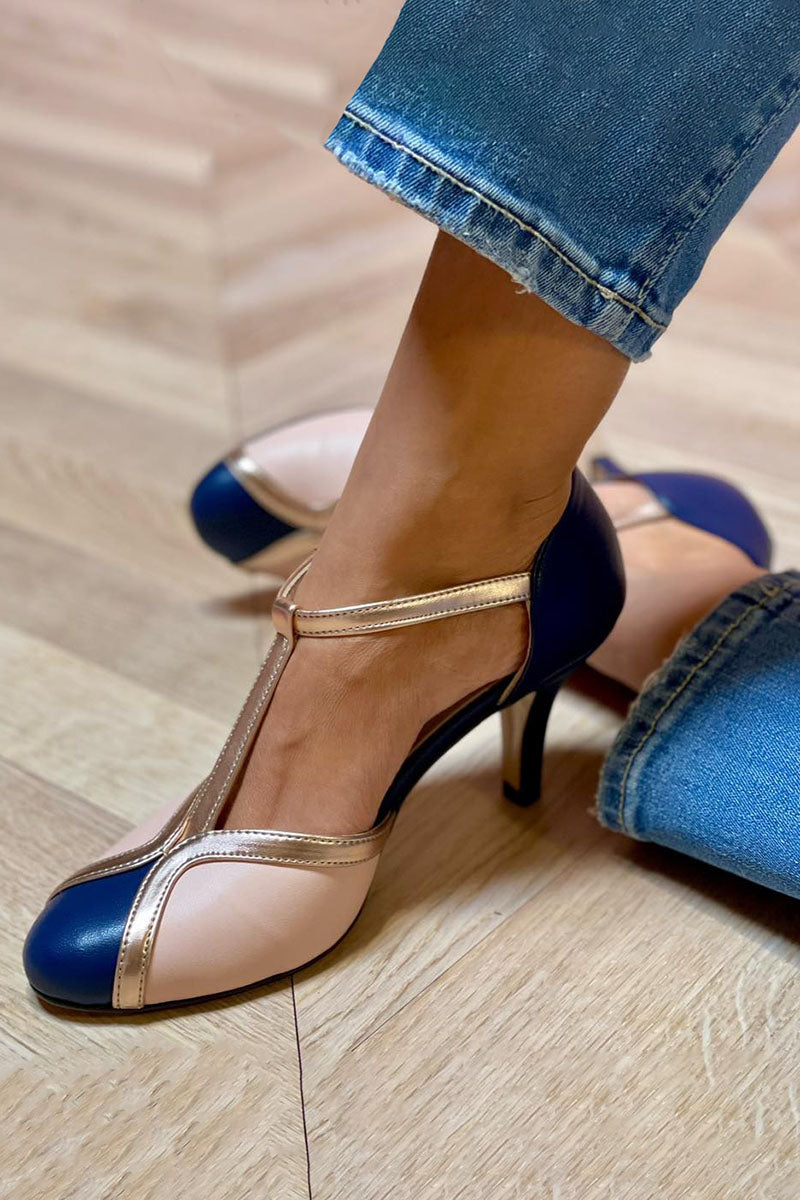 Laya™ - Elegant pumps with T-strap, round toe, colorful and extremely comfortable