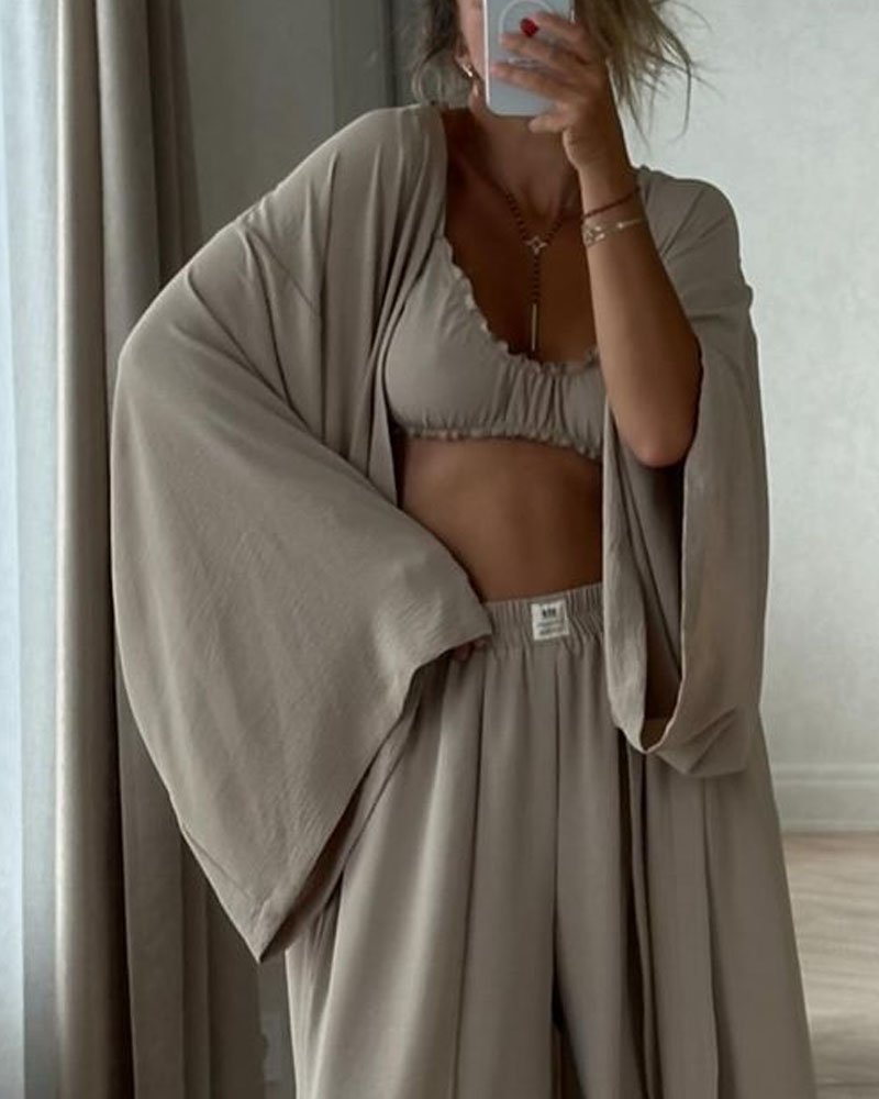 Keira - Chic Casual Cardigan 2-Piece