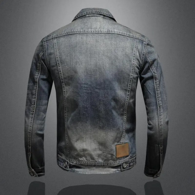 Evan - Washed Denim Jacket For Men