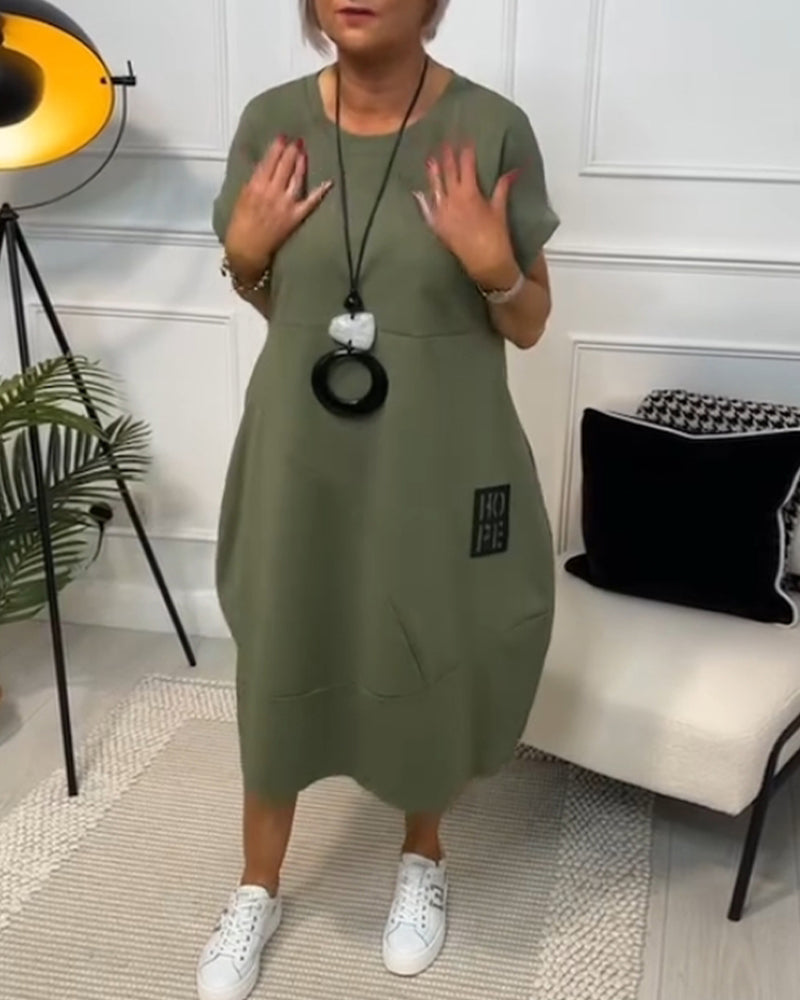 Tatum - Stylish Short Sleeved Dress